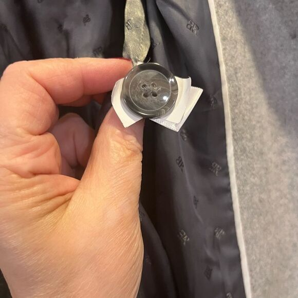 ❤️Banana Republic Fully Lined Wool Pea Coat Grey Size small jacket - Picture 14 of 14